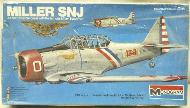 Monogram 1/48 SNJ Miller Squadron, 5307 plastic model kit